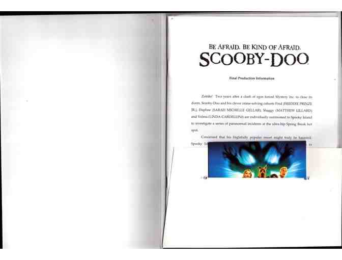 SCOOBY-DOO, 2002, presskit, Freddie Prinze Jr., Sarah Michelle Gellar