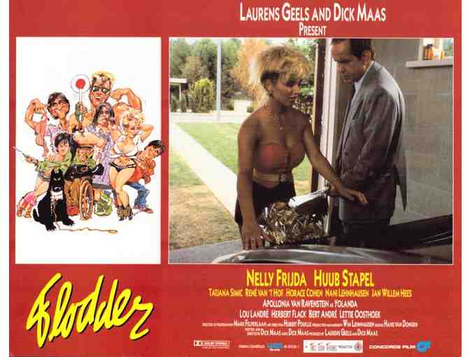 FLODDER, 1986, lobby card set, Nelly Frijda, Horace Cohen