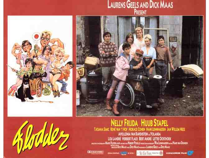 FLODDER, 1986, lobby card set, Nelly Frijda, Horace Cohen