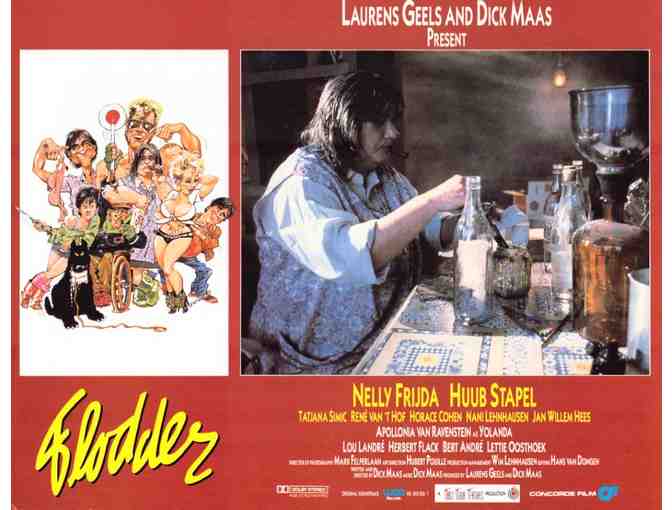 FLODDER, 1986, lobby card set, Nelly Frijda, Horace Cohen