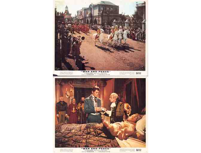 WAR AND PEACE, 1956, mini lobby cards, Audrey Hepburn, Mel Ferrer