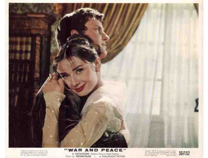 WAR AND PEACE, 1956, mini lobby cards, Audrey Hepburn, Mel Ferrer