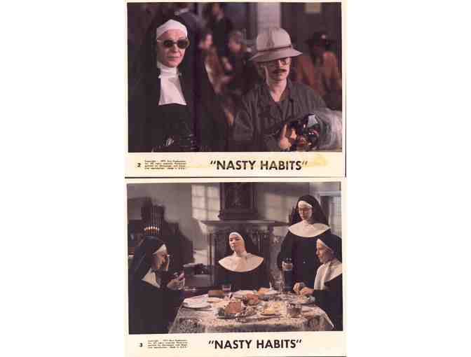 NASTY HABITS, 1977, mini lobby card set, Glenda Jackson, Jerry Stiller, Rip Torn