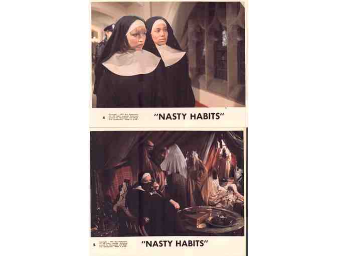 NASTY HABITS, 1977, mini lobby card set, Glenda Jackson, Jerry Stiller, Rip Torn