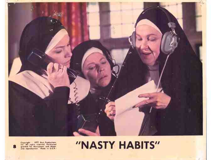 NASTY HABITS, 1977, mini lobby card set, Glenda Jackson, Jerry Stiller, Rip Torn