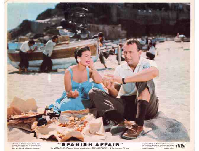 SPANISH AFFAIR, 1957, mini lobby card set, Richard Kiley, Carmen Sevilla