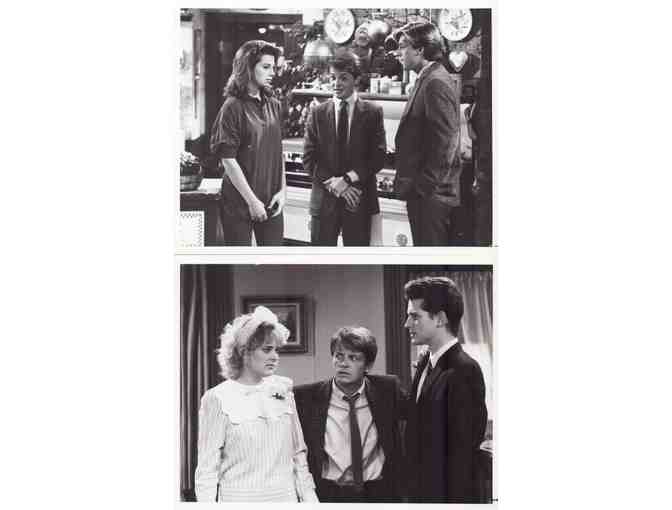 FAMILY TIES, TV stills, Michael Gross, Michael J. Fox