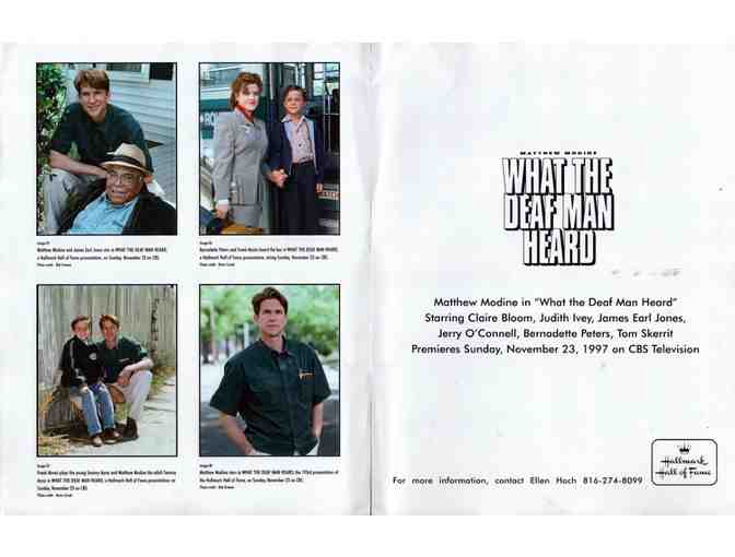 WHAT THE DEAF MAN HEARD, 1997, stills and sheets, James Earl Jones