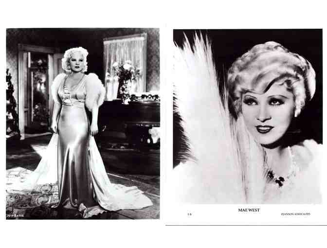 MAE WEST, COLLECTORS LOT, group of classic celebrity portraits, stills or photos