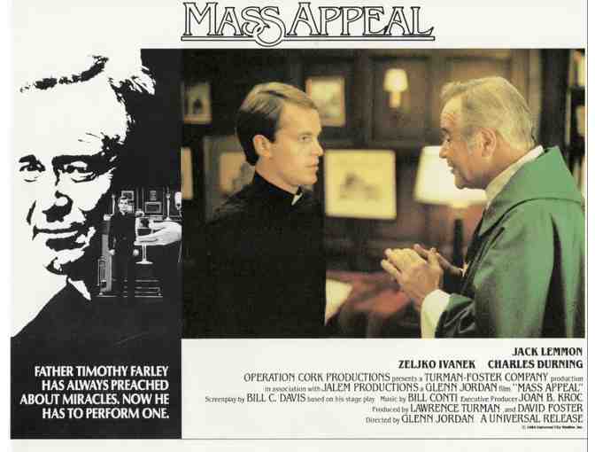 MASS APPEAL, 1984, lobby card set, Jack Lemmon, Charles Durning