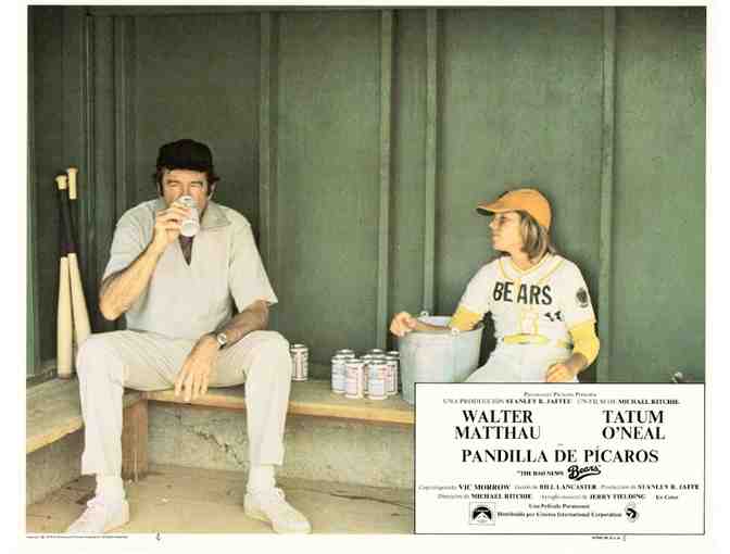 BAD NEWS BEARS, 1976, lobby card set, Walter Matthau, Tatum ONeal