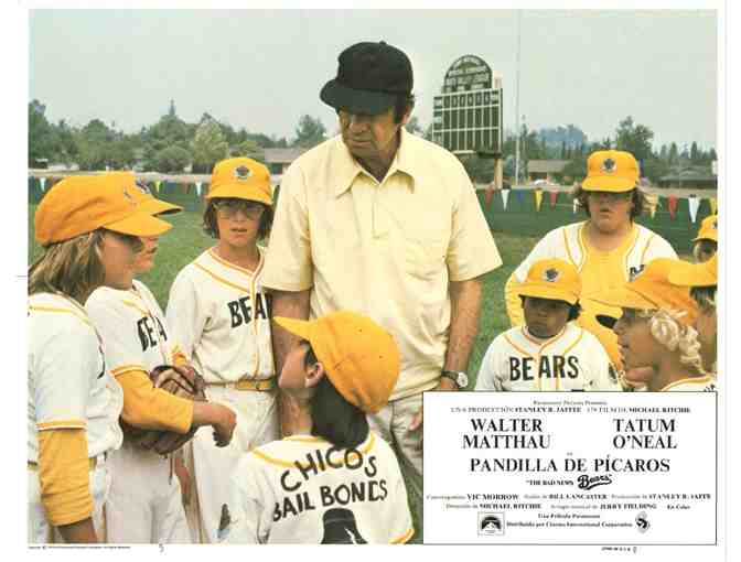 BAD NEWS BEARS, 1976, lobby card set, Walter Matthau, Tatum ONeal