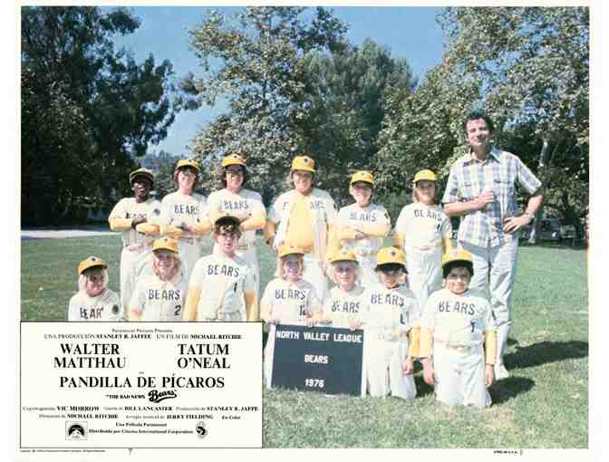 BAD NEWS BEARS, 1976, lobby card set, Walter Matthau, Tatum ONeal