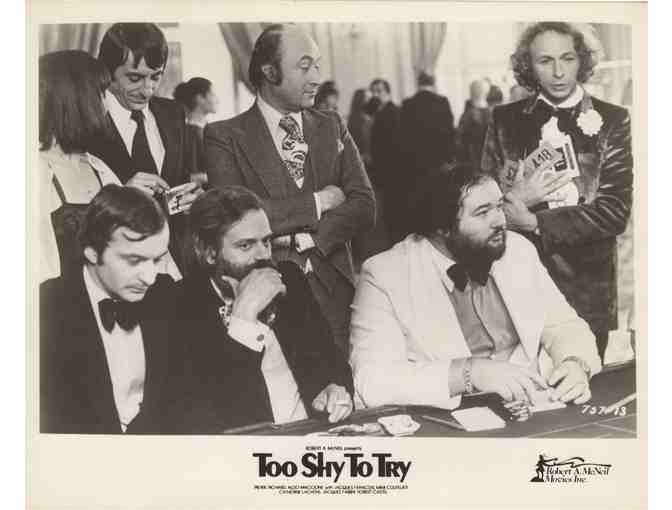 TOO SHY TO TRY, 1983, movie stills, collectors lot, Pierre Richard, Aldo Maccione,