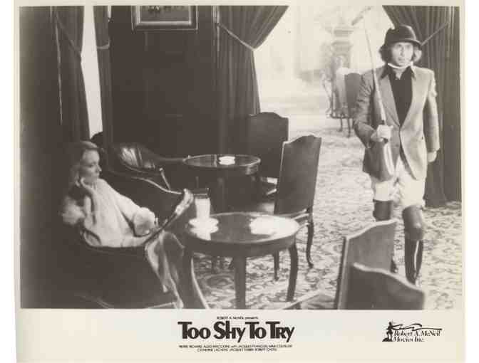 TOO SHY TO TRY, 1983, movie stills, collectors lot, Pierre Richard, Aldo Maccione,