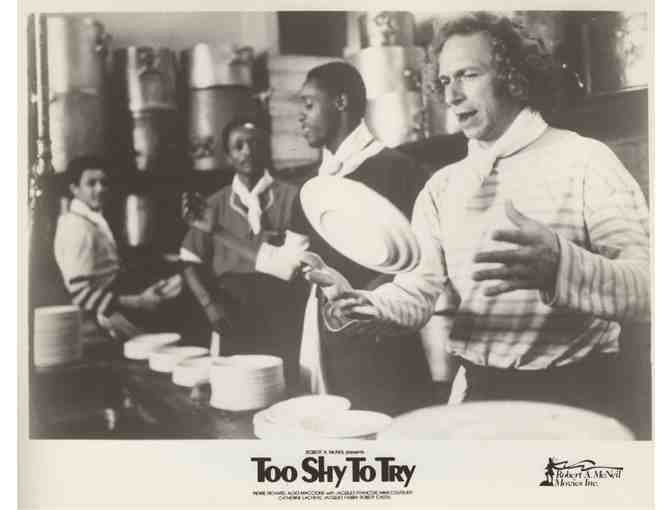 TOO SHY TO TRY, 1983, movie stills, collectors lot, Pierre Richard, Aldo Maccione,