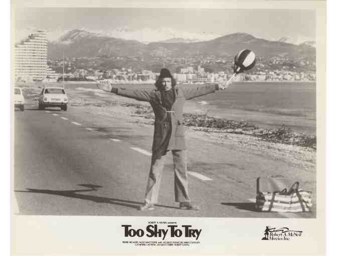 TOO SHY TO TRY, 1983, movie stills, collectors lot, Pierre Richard, Aldo Maccione,