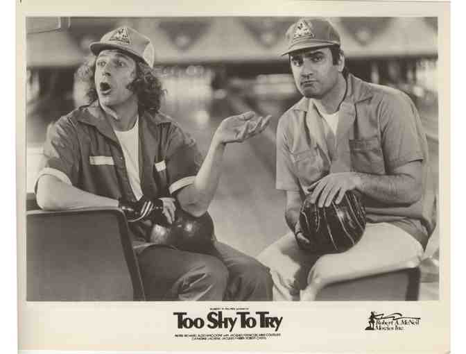 TOO SHY TO TRY, 1983, movie stills, collectors lot, Pierre Richard, Aldo Maccione,