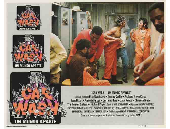 CAR WASH, 1976, lobby card set, Richard Pryor, George Carlin