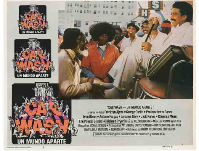 CAR WASH, 1976, lobby card set, Richard Pryor, George Carlin