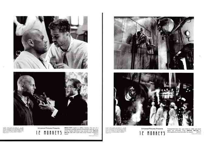12 MONKEYS, 1995, movie stills, Bruce Willis, Brad Pitt