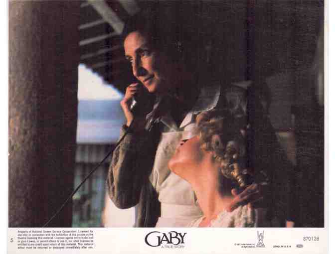 GABY: A TRUE STORY, 1987, mini lobby cards, Liv Ullman, Robert Loggia