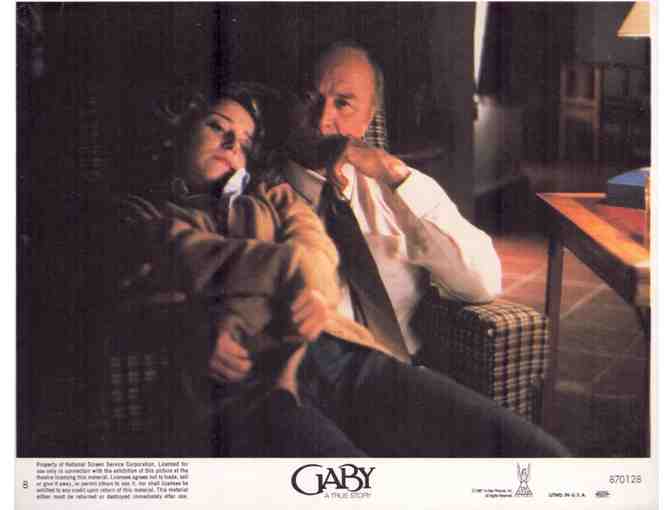 GABY: A TRUE STORY, 1987, mini lobby cards, Liv Ullman, Robert Loggia