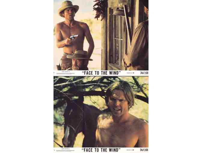 FACE TO THE WIND, 1974, mini lobby cards, Cliff Potts