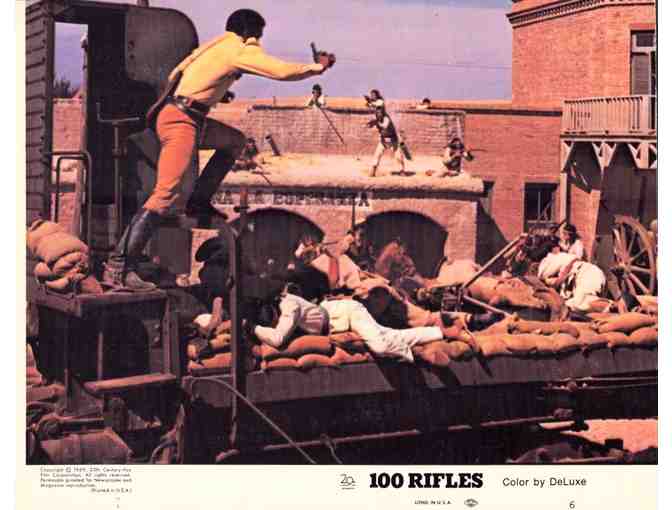 100 RIFLES, 1969, cards and stills, Raquel Welch, Jim Brown
