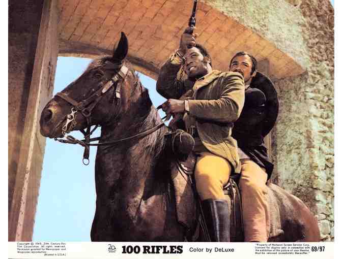 100 RIFLES, 1969, cards and stills, Raquel Welch, Jim Brown