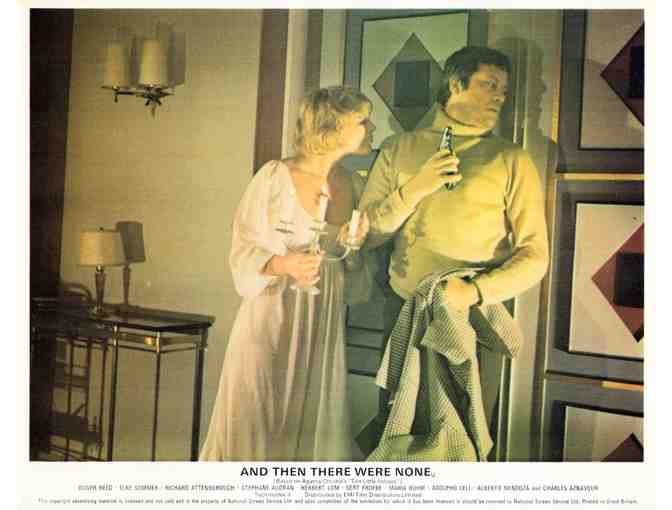 AND THEN THERE WERE NONE, 1975, British Front of House cards