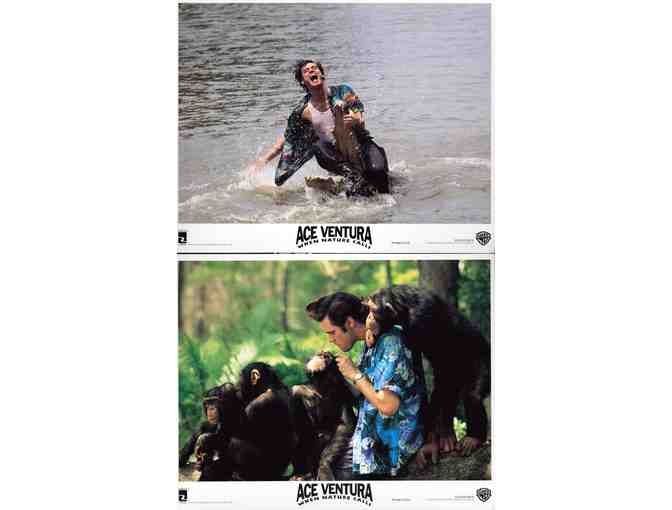 ACE VENTURA: WHEN NATURE CALLS, 1995, cards and stills, Jim Carrey