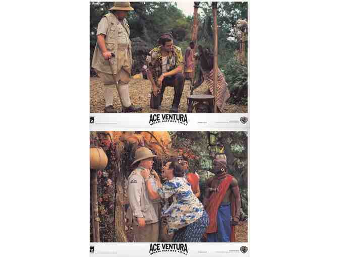 ACE VENTURA: WHEN NATURE CALLS, 1995, cards and stills, Jim Carrey