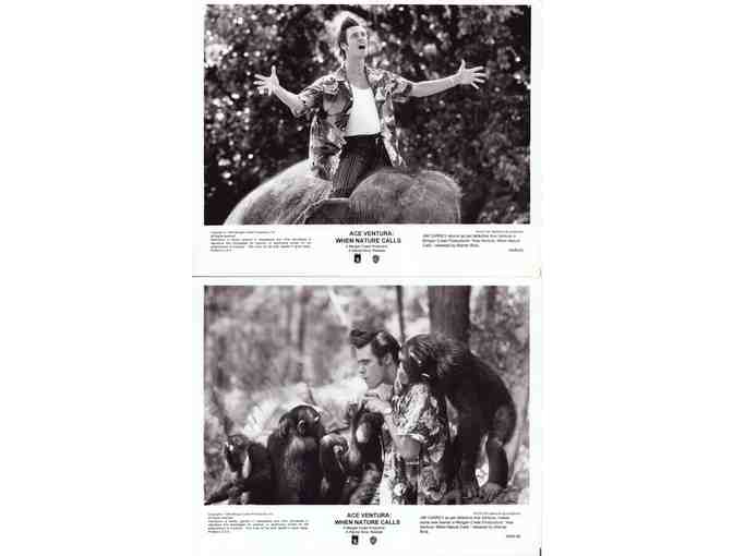 ACE VENTURA: WHEN NATURE CALLS, 1995, cards and stills, Jim Carrey