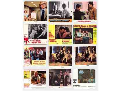 LOBBY CARDS MISC LOT 23 TWELVE DIFFERENT TITLES 1950s to 1990s