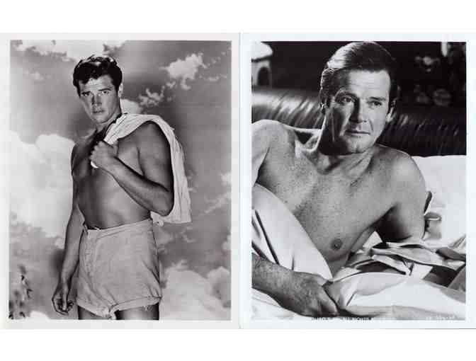 ROGER MOORE, group of classic celebrity portraits, stills or photos