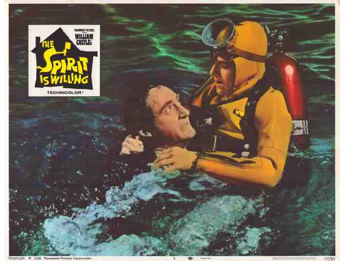 SPIRIT IS WILLING, 1967, lobby card set, John Astin, William Castle's girl ghosts