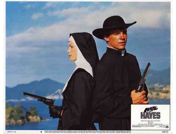 NATE AND HAYES, 1983, lobby card set, Tommy Lee Jones, Michael OKeefe