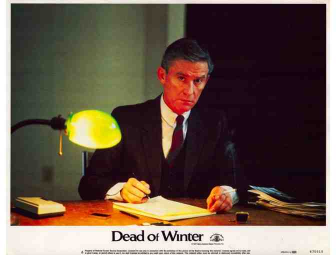DEAD OF WINTER, 1987, lobby cards, Roddy McDowall, Mary Steenburgen