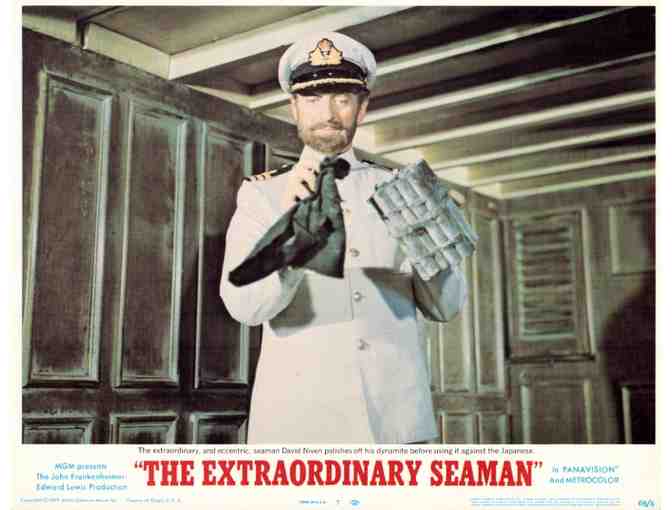 EXTRAORDINARY SEAMAN, 1969, lobby cards, David Niven