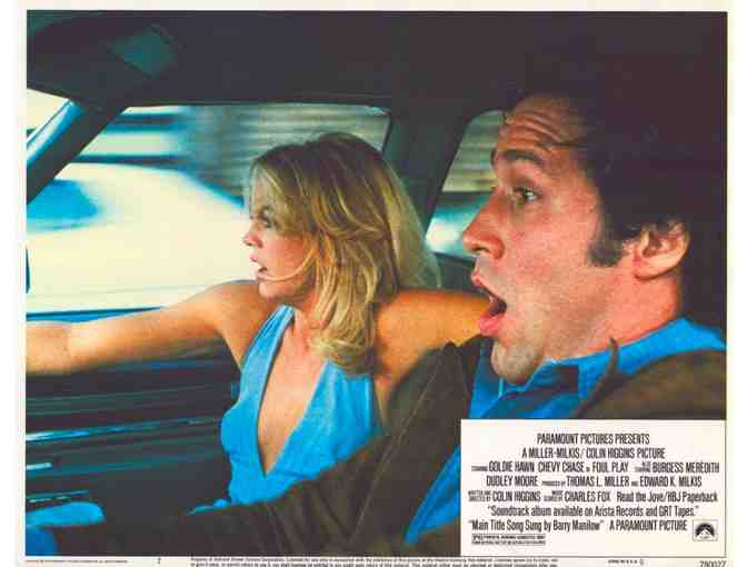 FOUL PLAY, 1978, lobby cards, Goldie Hawn, Chevy Chase, Dudley Moore