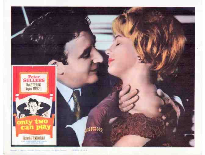 ONLY TWO CAN PLAY, 1962, lobby cards, Peter Sellers, Mai Zetterling