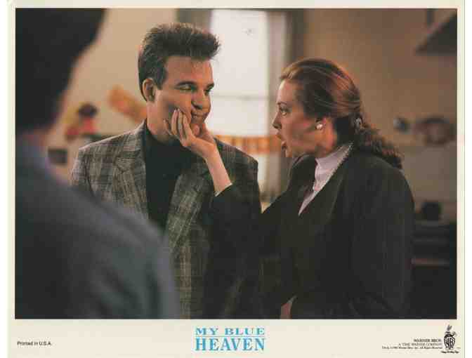 MY BLUE HEAVEN, 1990, lobby card set, Steve Martin, Rick Moranis, Joan Cusack, Bill Irwin.