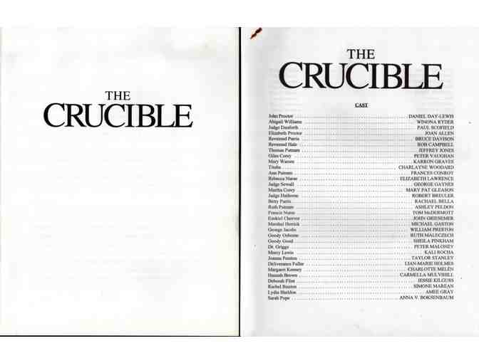 CRUCIBLE, 1996, presskit, Daniel Day-Lewis, Winona Ryder