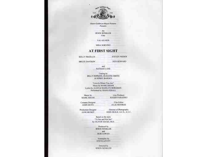 AT FIRST SIGHT, 1999, presskit, Val Silmer, Mira Sorvino