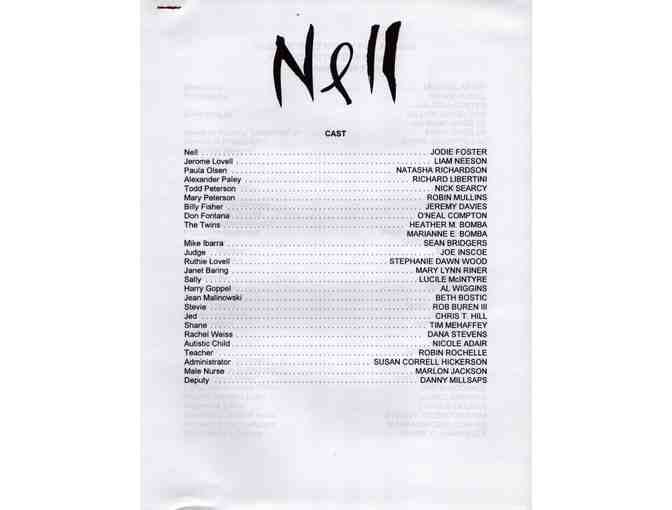 NELL, 1994, presskit, Jodie Foster, Liam Neeson