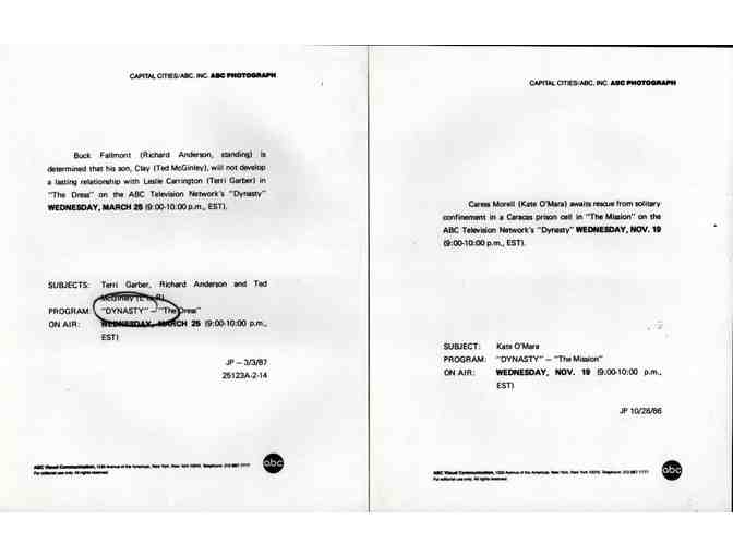 DYNASTY, tv series, stills and photos, John Forsythe, Linda Evans