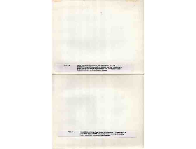 WOMEN ON THE VERGE OF A NERVOUS BREAKDOWN, 1988, movie stills