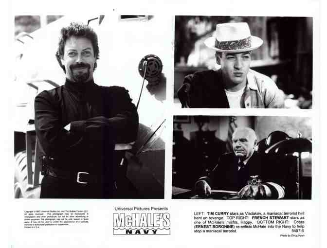 MCHALES NAVY, 1997, movie stills, Tom Arnold, Tim Curry