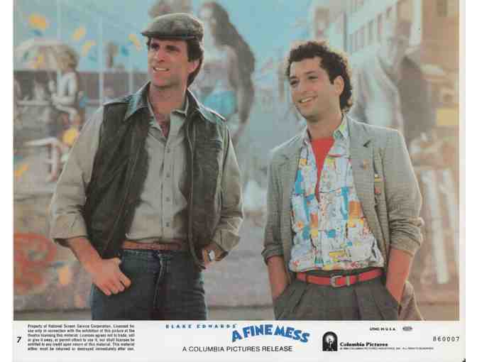 FINE MESS, 1986, mini lobby cards, Howie Mandell, Ted Danson